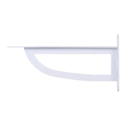 Кронштейн Larvij D-Wall 23x12 см сталь нагрузка до 50 кг цвет белый