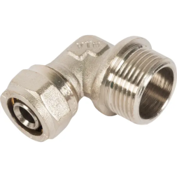 Угол комбинированный 90° Valtec 3/4"x16 мм НР никелированная латунь VTM.353