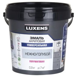Эмаль универсальная Luxens цвет нежно-голубой полуматовая 0.9 кг