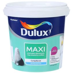 Шпатлёвка финишная под покраску и обои Dulux Maxi 0.9л (1.5 кг)