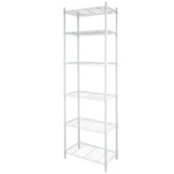 Стеллаж сетчатый KONSENSA 60x35x180 см цвет белый