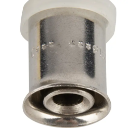 Угол комбинированный 90° Valtec 3/4"x16 мм НР никелированная латунь VTM.253.N.001605