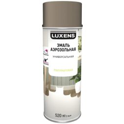 Эмаль аэрозольная декоративная Luxens сатинированная цвет светло-коричневый 520 мл