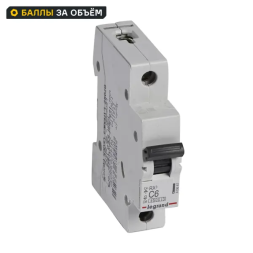Автоматический выключатель Legrand RX3 1P C6 А 4.5 кА