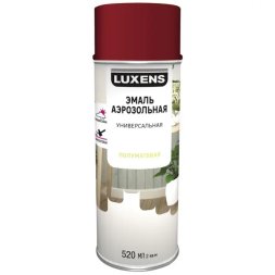 Эмаль аэрозольная декоративная Luxens сатинированная цвет пурпурно-красный 520 мл