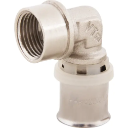 Угол комбинированный 90° Valtec 1/2"x20 мм ВР никелированная латунь VTM.252.N.002004