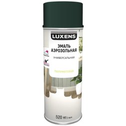 Эмаль аэрозольная декоративная Luxens сатинированная цвет зеленый мох 520 мл