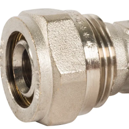 Угол комбинированный 90° Valtec 1/2"x20 мм НР никелированная латунь VTM.353