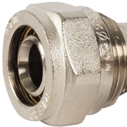 Угол комбинированный 90° Valtec 3/4"x20 мм ВР никелированная латунь VTM.352